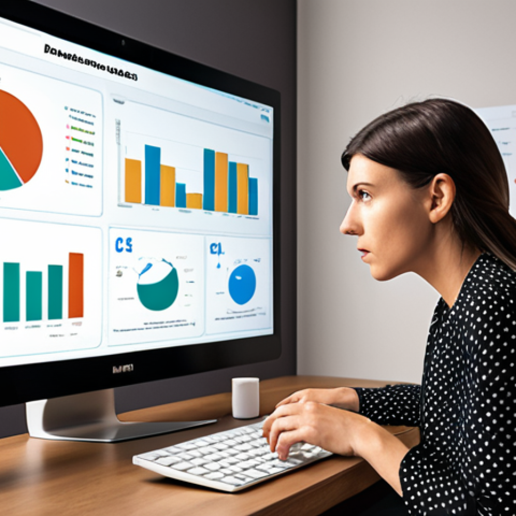 A focused and insightful marketer (gender-neutral, diverse) at a desk, looking intently at a transparent, glowing digital interface. The screen displays a complex web of data points visually forming nuanced customer personas, showcasing psychographic insights like dreams, fears, and daily routines, rather than just demographics. Small, subtle icons representing key metrics like ROAS and CPA float within the data streams. The overall atmosphere conveys deep understanding, strategic thinking, and the transformation of raw data into actionable insights, emphasizing "data as fuel" and "deciphering the ideal client" in a modern, professional setting, with a subtle nod to a Polish context through a warm, inviting color palette.