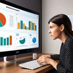 A focused and insightful marketer (gender-neutral, diverse) at a desk, looking intently at a transparent, glowing digital interface. The screen displays a complex web of data points visually forming nuanced customer personas, showcasing psychographic insights like dreams, fears, and daily routines, rather than just demographics. Small, subtle icons representing key metrics like ROAS and CPA float within the data streams. The overall atmosphere conveys deep understanding, strategic thinking, and the transformation of raw data into actionable insights, emphasizing "data as fuel" and "deciphering the ideal client" in a modern, professional setting, with a subtle nod to a Polish context through a warm, inviting color palette.