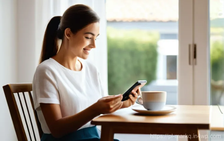 소규모 비즈니스를 위한 온라인 마케팅 - **Prompt 2: Artisan Engages on Social Media**
    "A creative artisan, a woman in her late 20s or ea...
